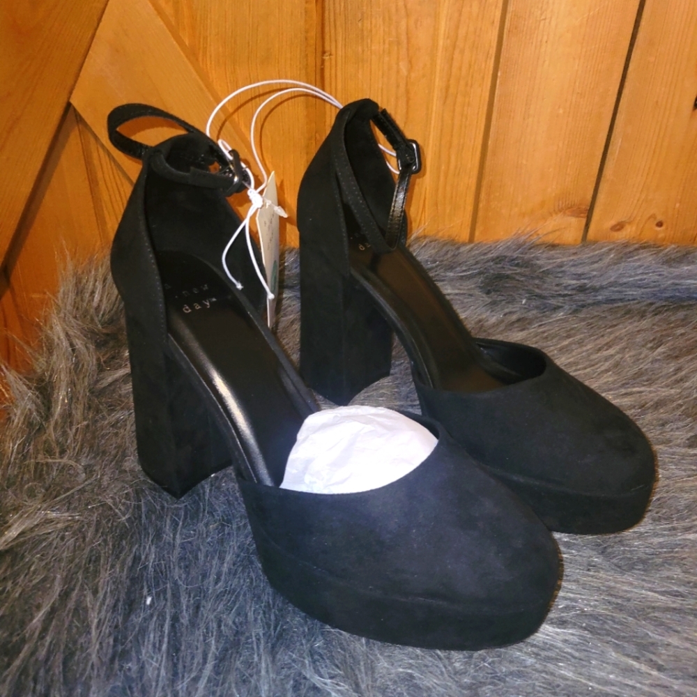 a new day Black Platform Shoes